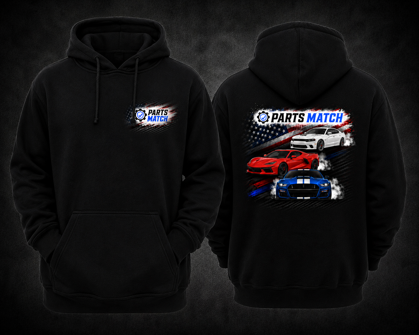 Parts Match Flag Hoodie